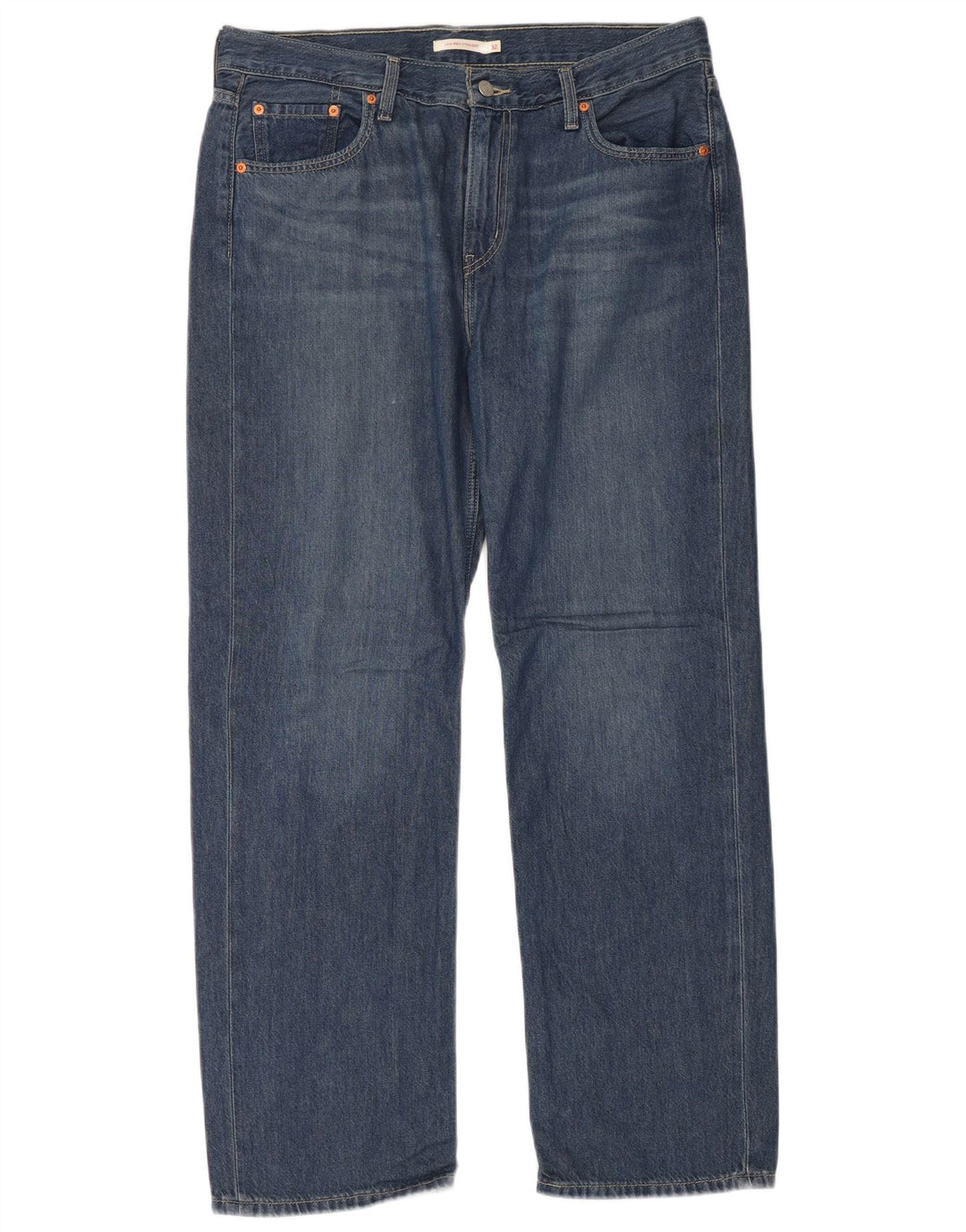 Calça jeans masculina Levi's Low Pro Straight W32 L32 azul algodão