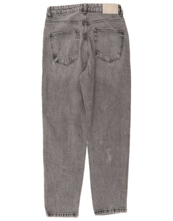 Zara Jeans Cônicos Femininos EU 38 Pequeno W28 L26 Cinza