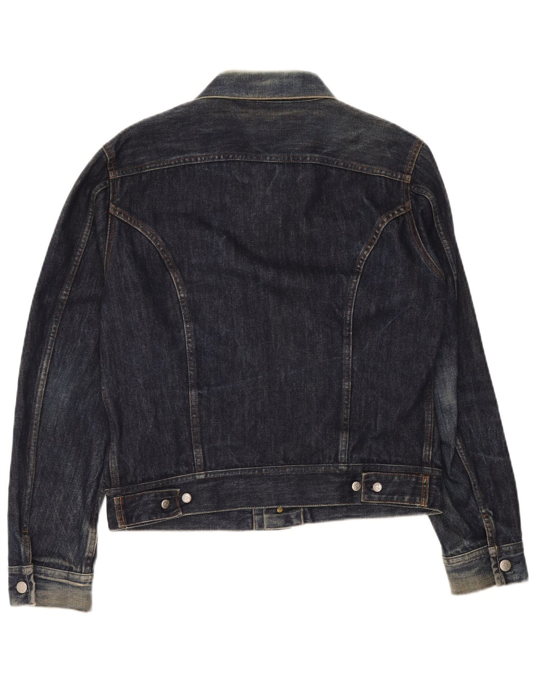 Jaqueta jeans feminina Diesel UK 14 algodão azul marinho médio