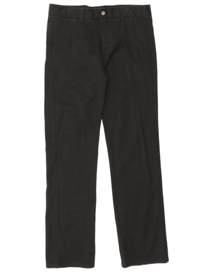 Calças Chino CHAPS Boys Regular Fit 15-16 Anos W29 L30 Algodão Preto