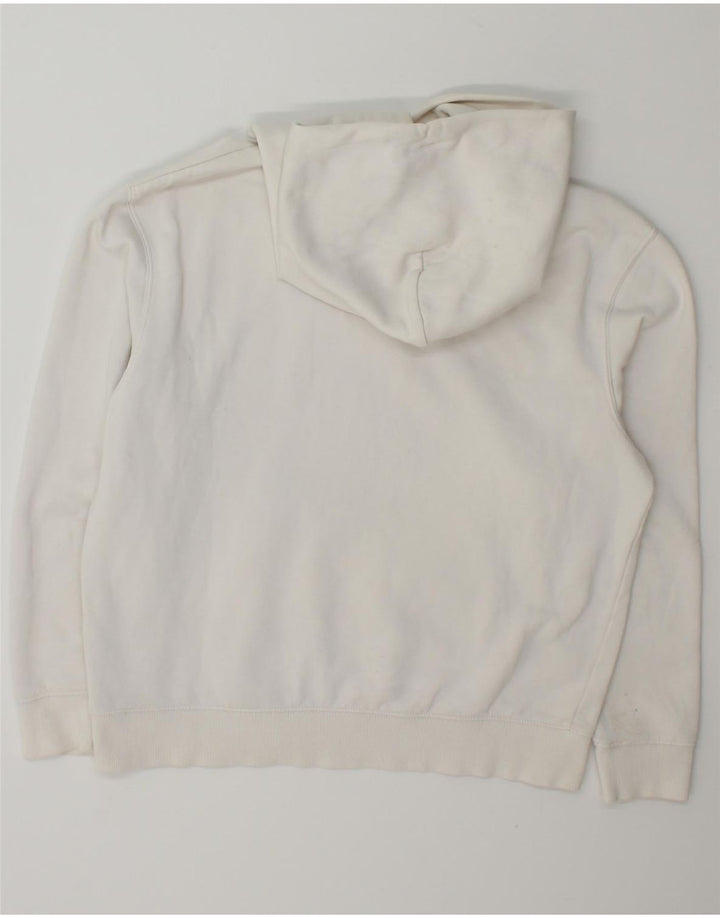 TOMMY HILFIGER Mens Graphic Hoodie Jumper Small White Cotton Vintage Tommy Hilfiger and Second-Hand Tommy Hilfiger from Messina Hembry 