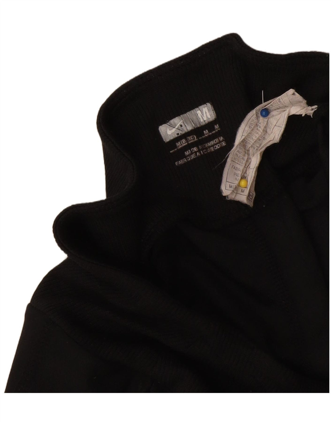 Calça de treino Nike feminina Capri EUA 8/10 poliéster preto médio