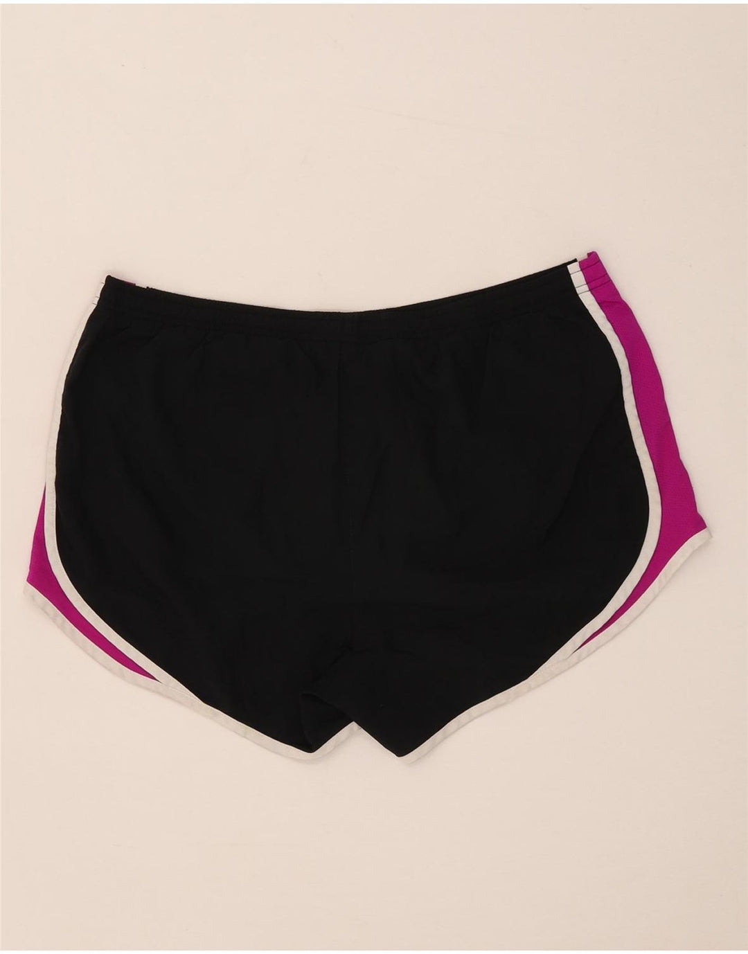 Shorts esportivos femininos Nike UK 14 médio preto colorblock poliéster