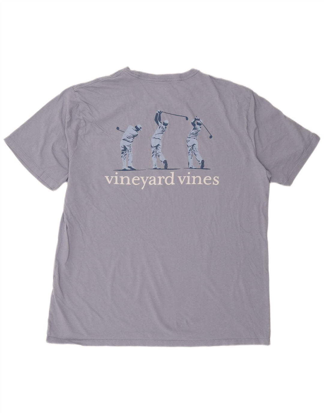 Camiseta gráfica masculina Vineyard Vines Top XL algodão roxo