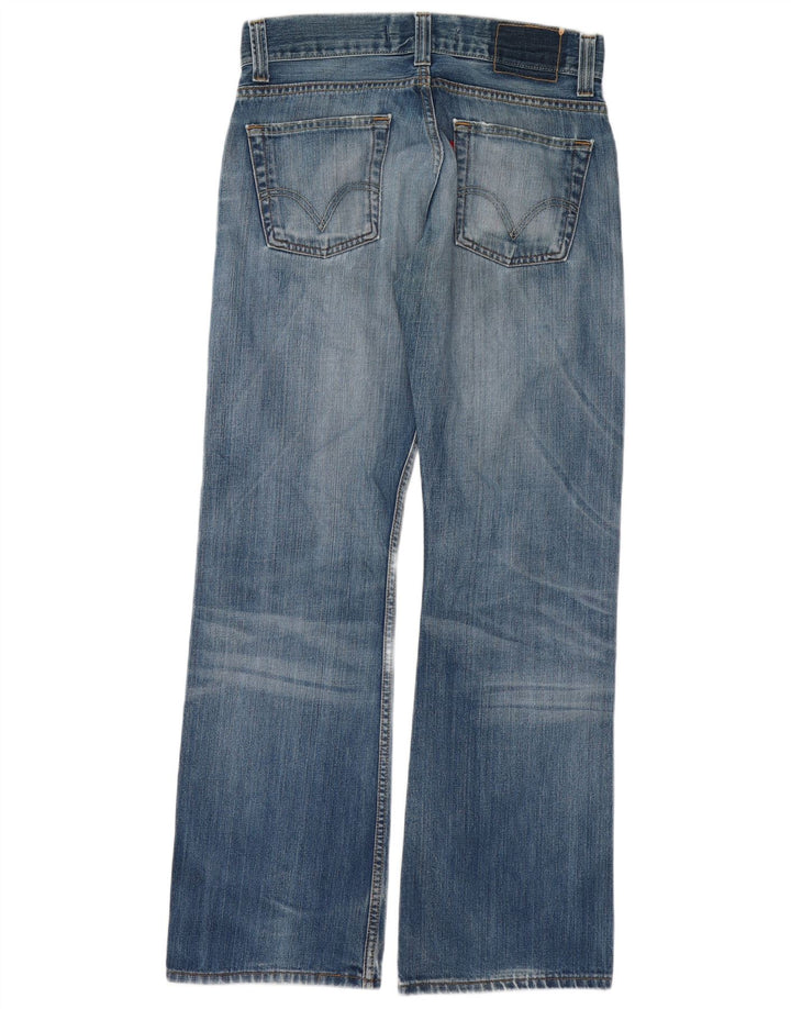Calça jeans feminina Levi's 512 Distressed Bootcut W30 L32 azul algodão