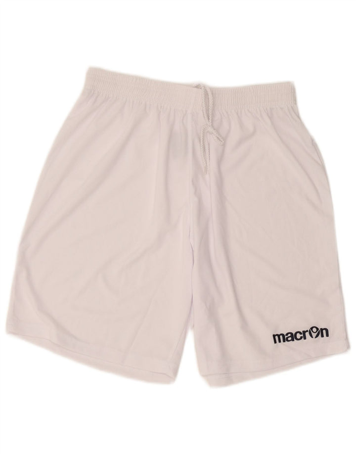 Shorts esportivos gráficos masculinos Macron XL branco