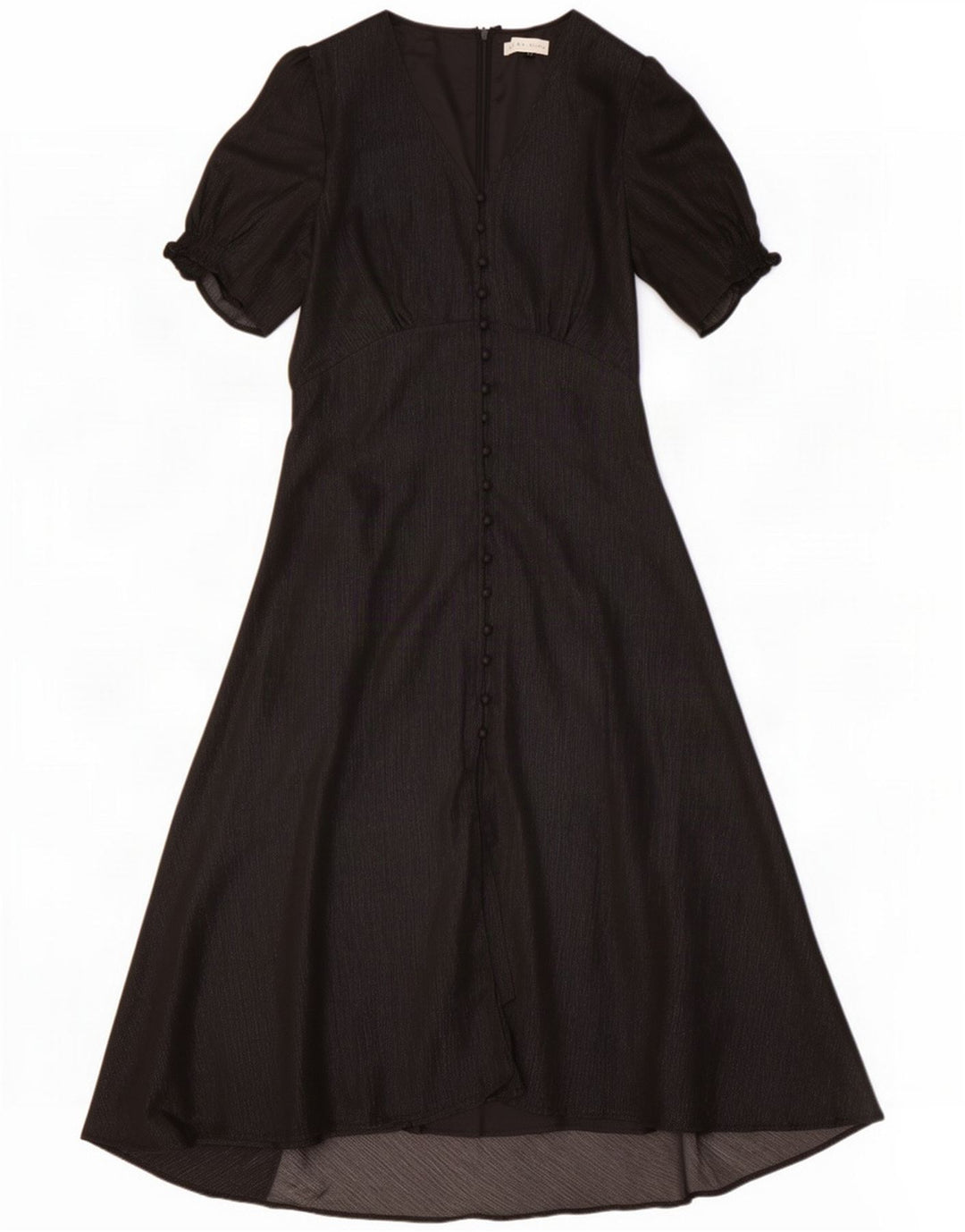 Rowen Avenue vestido maxi feminino Reino Unido 12 poliéster preto médio
