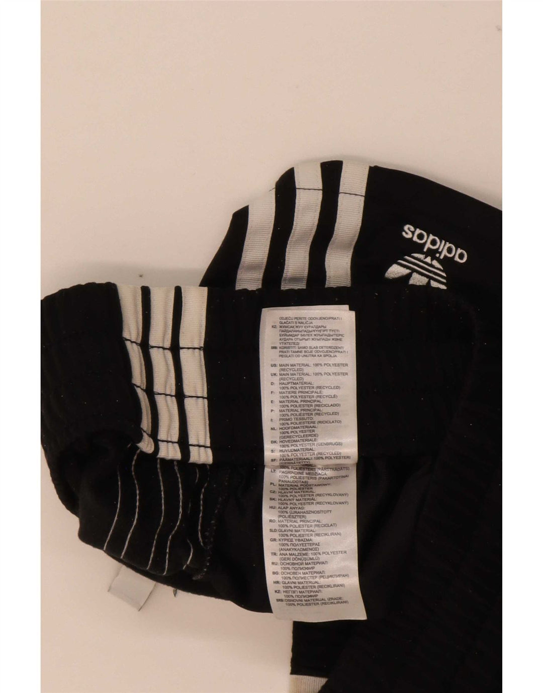 Shorts esportivos femininos Adidas UK 6 XS preto poliéster