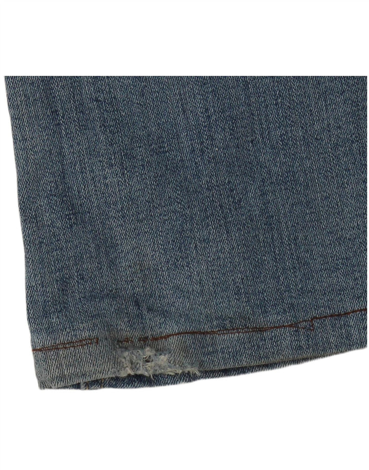 Zara Calça jeans feminina larga EU 34 2XS W24 L31 Azul