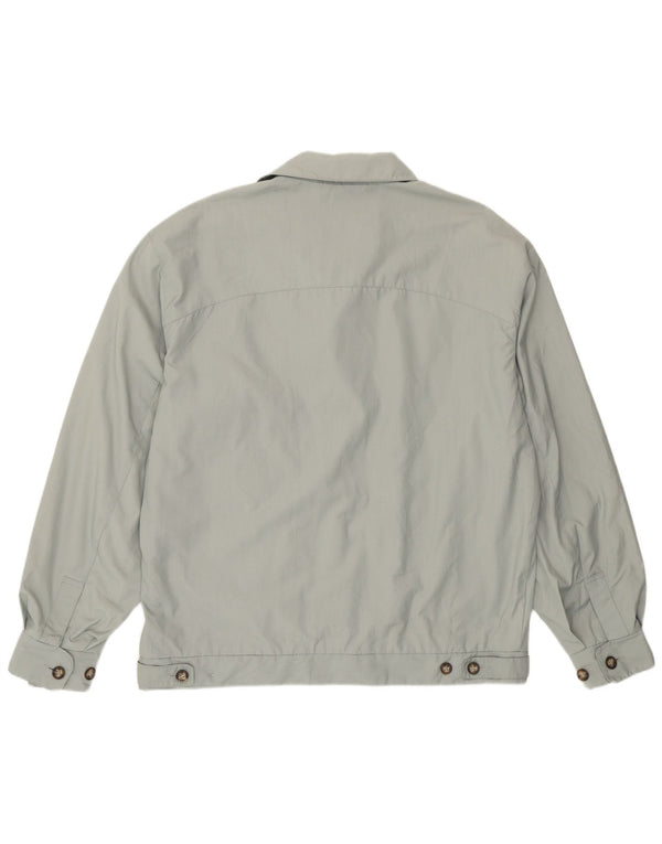 Jaqueta de bombardeiro europeia para homens do projeto grande poliéster cinza Reino Unido 40