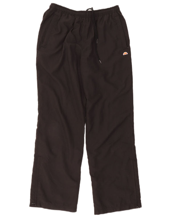 Calça de treino feminina Ellesse UK 14 grande poliéster preto
