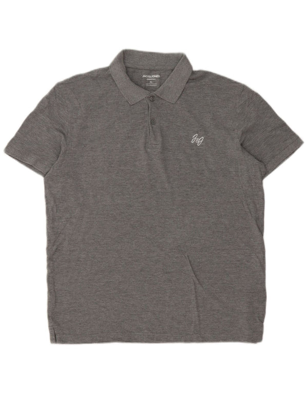 Camisa polo masculina Jack & Jones XL cinza algodão