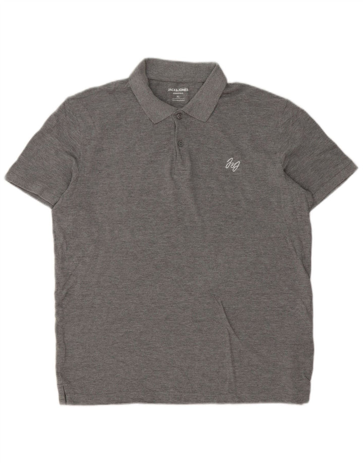 Camisa polo masculina Jack & Jones XL cinza algodão