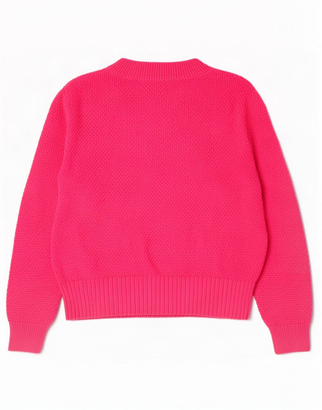Suéter feminino Marks & Spencer com gola tartaruga Reino Unido 12 algodão rosa médio