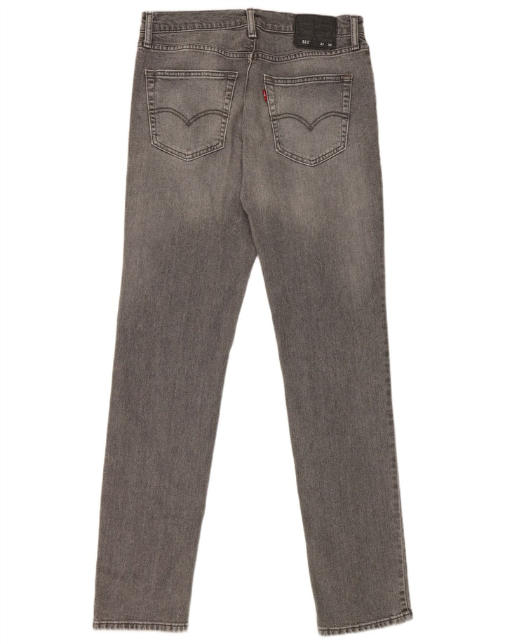 Calça Jeans Levis 511 Slim Masculina W32 L34 Cinza Algodão