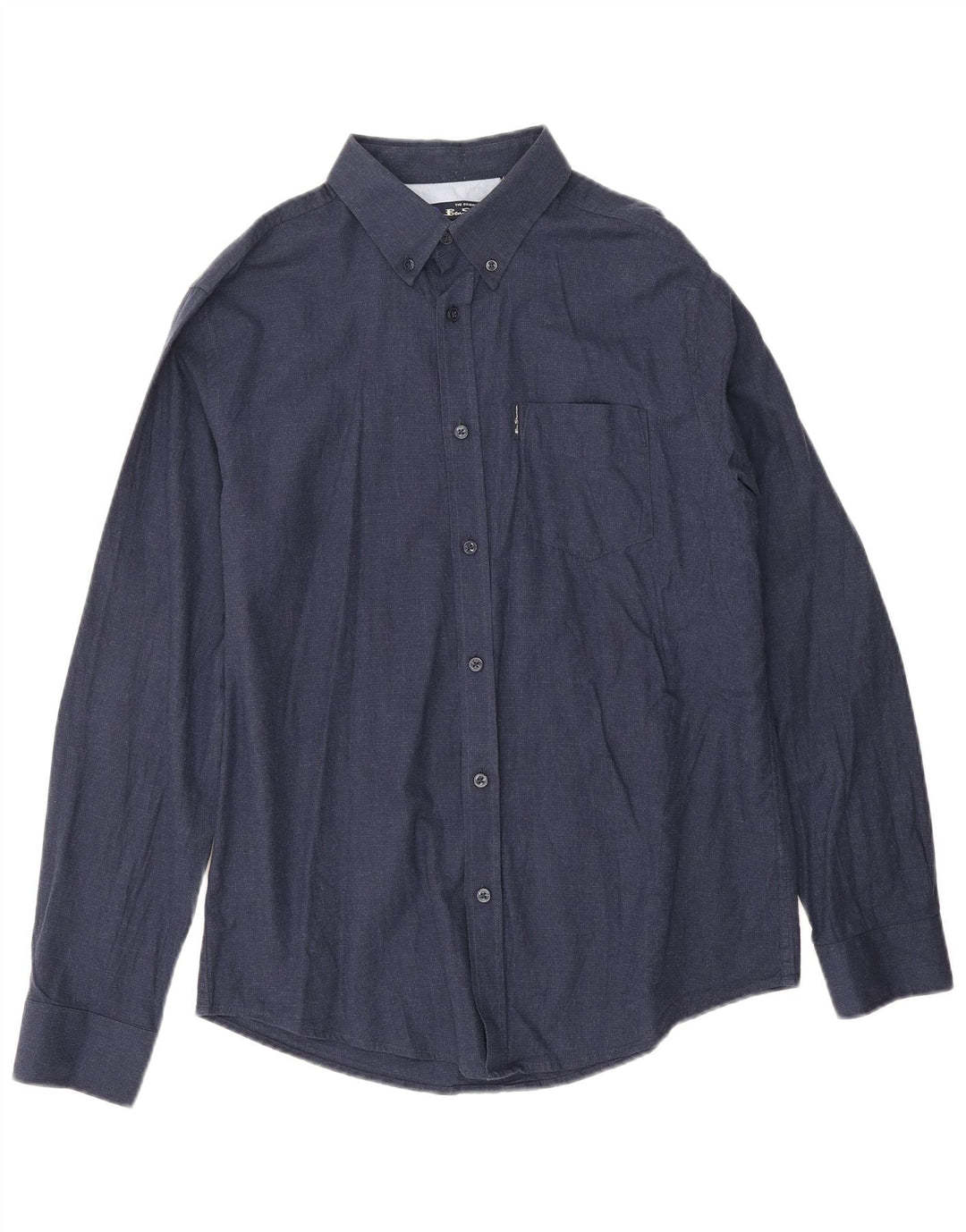 Camisa masculina Ben Sherman grande algodão azul marinho
