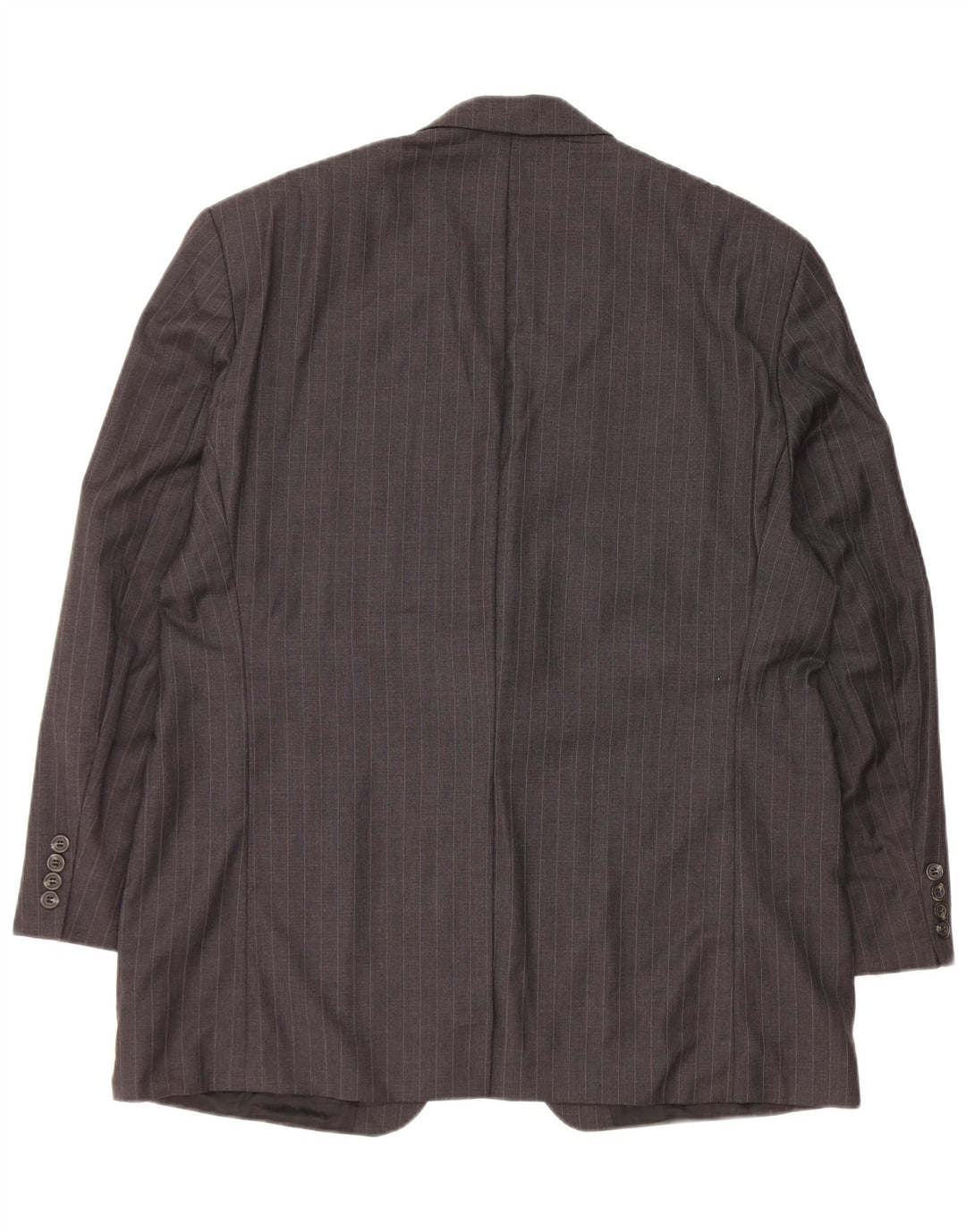 Ralph Lauren Jaqueta blazer masculina de 2 botões Reino Unido 44 XL cinza risca de giz lã