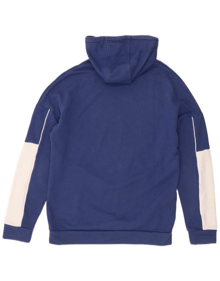 Kappa moletom com capuz masculino gráfico pequeno bloco colorido azul