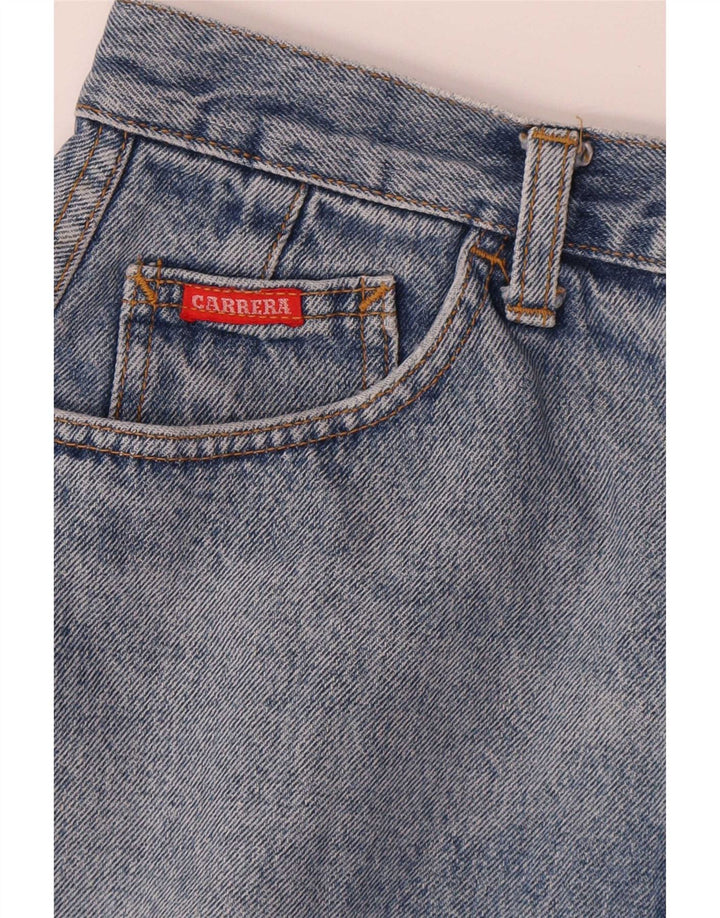 Saia jeans feminina Carrera W28 azul médio