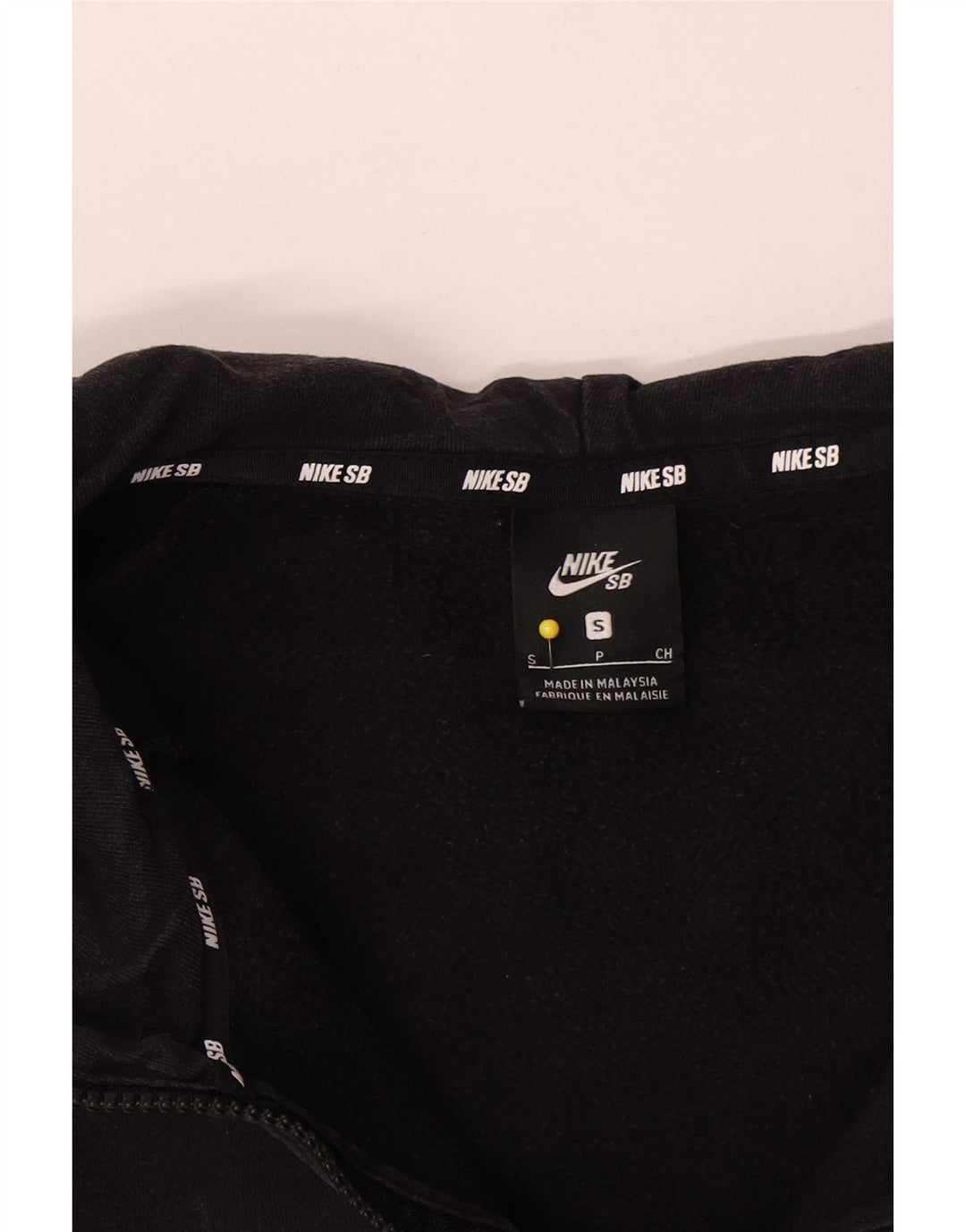 Suéter Nike masculino com capuz e zíper, pequeno, preto, algodão