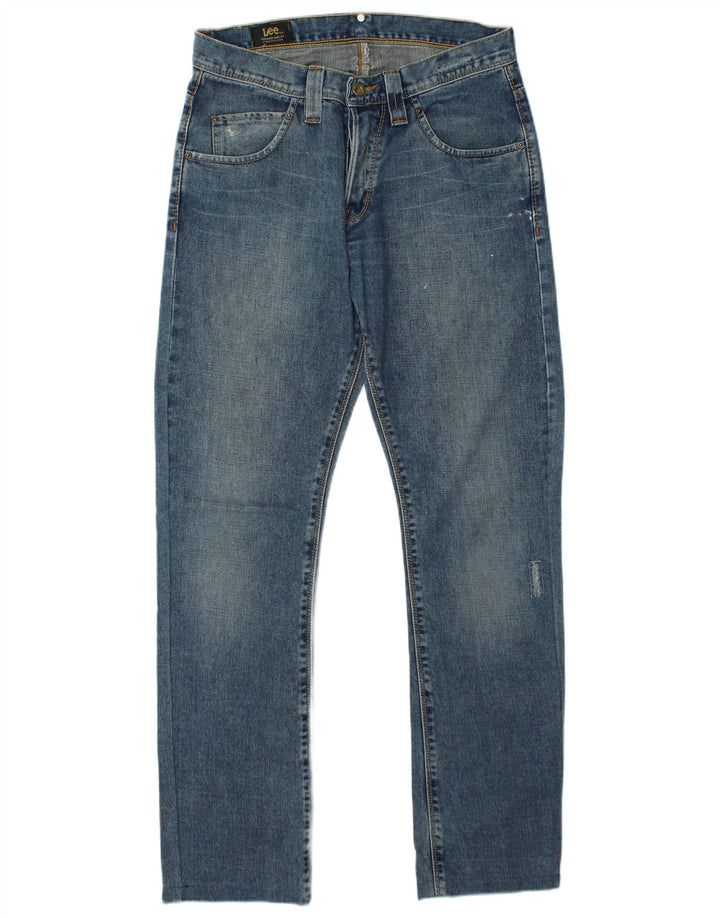 Jeans retos masculinos LEE Roscoe desgastados W30 L34 algodão azul