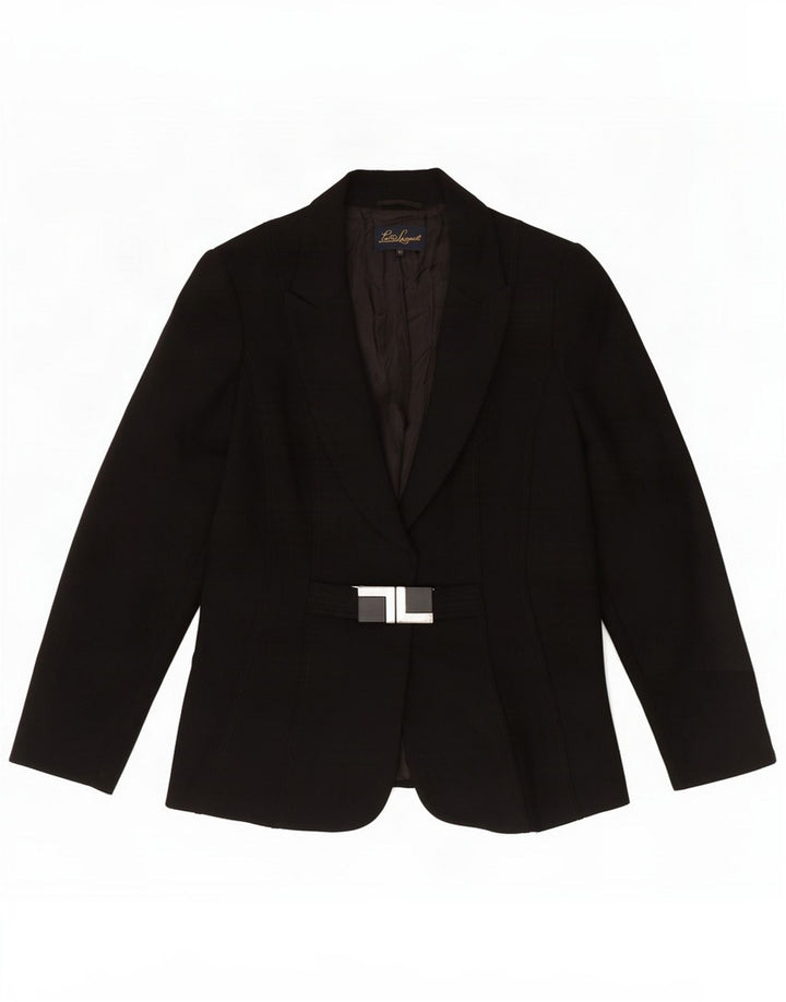 Luisa Spagnoli Jaqueta Blazer Feminina IT 46 Grande Poliéster Preto