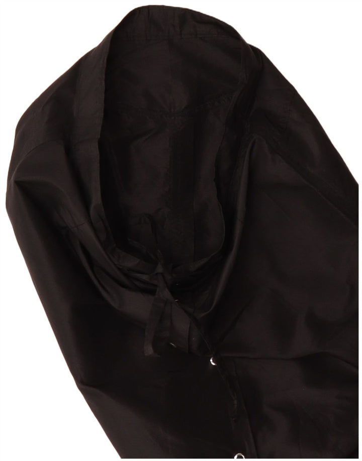 Saia reta feminina vintage cintura alta W28 médio preto