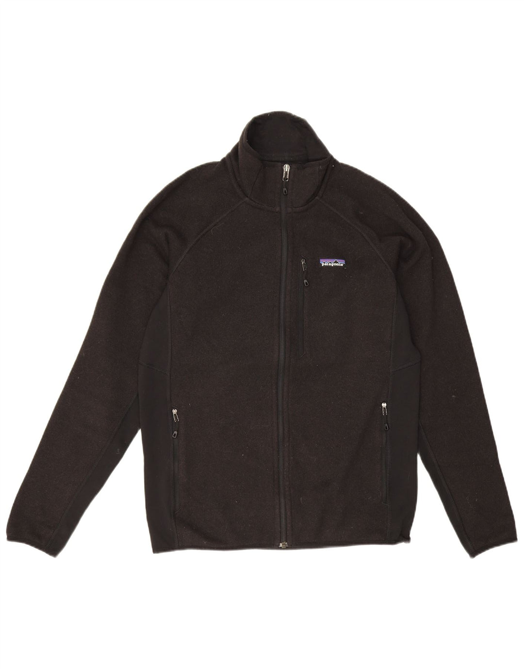 Patagonia Jaqueta masculina de agasalho médio preto poliéster
