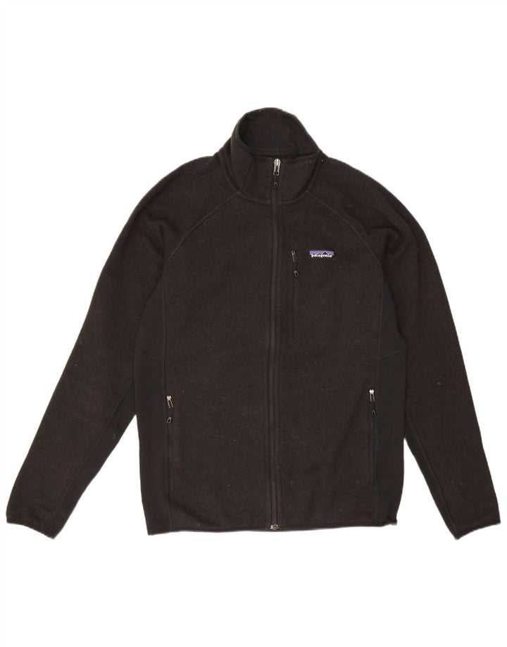 Patagonia Jaqueta masculina de agasalho médio preto poliéster