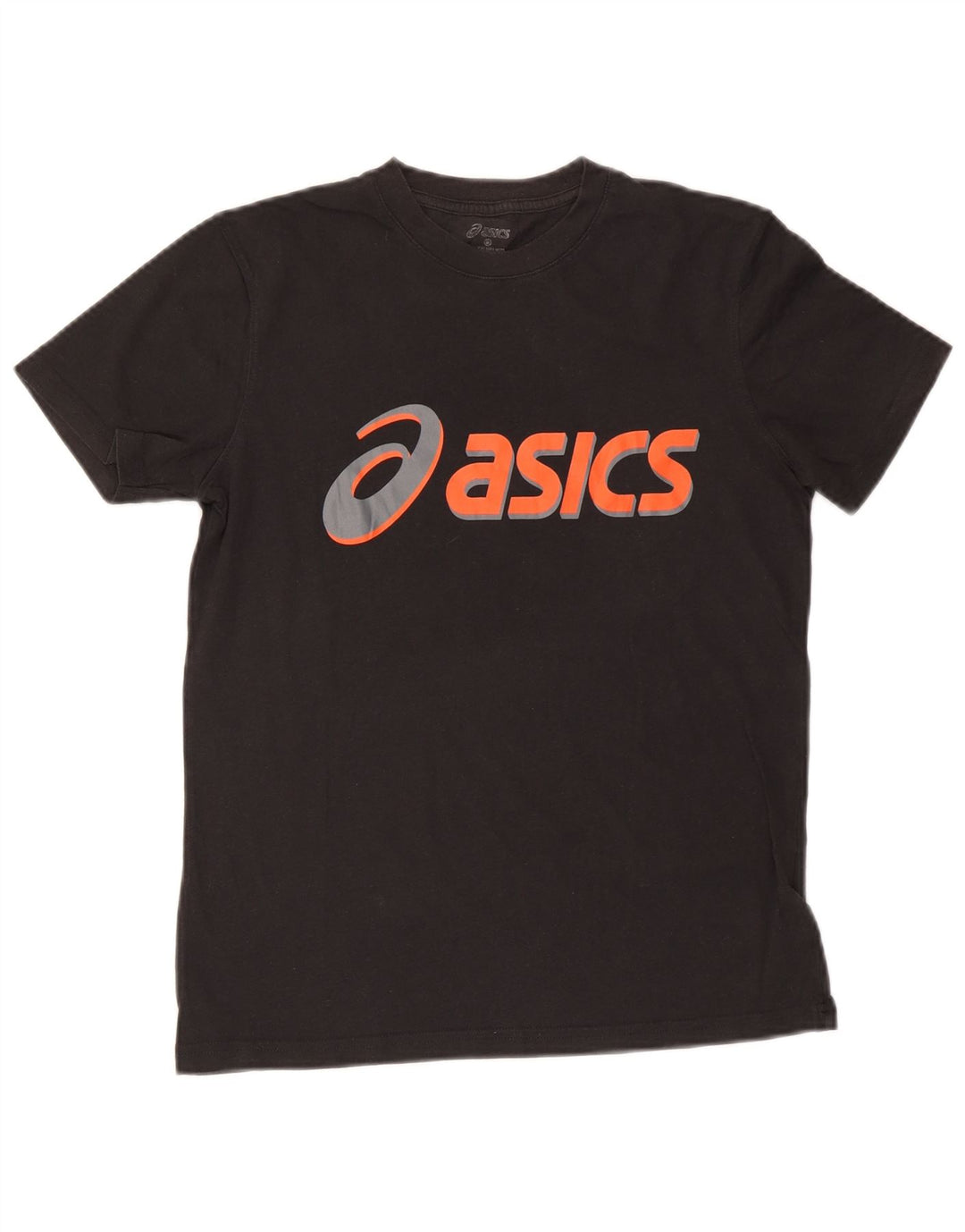 Camiseta ASICS Meninos Graphic 13-14 Anos Pequeno Algodão Preto