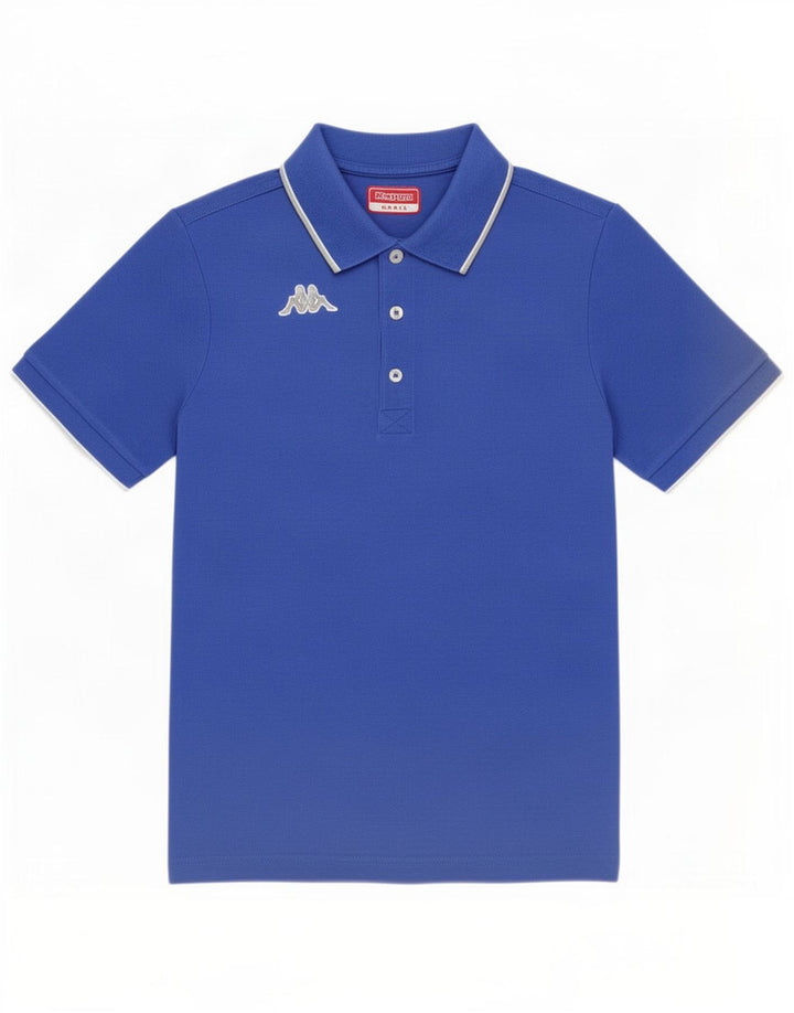 Camisa polo masculina Kappa pequena azul