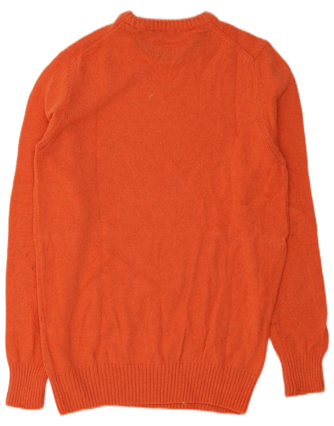 Suéter masculino Brooksfield com gola redonda e lã laranja médio