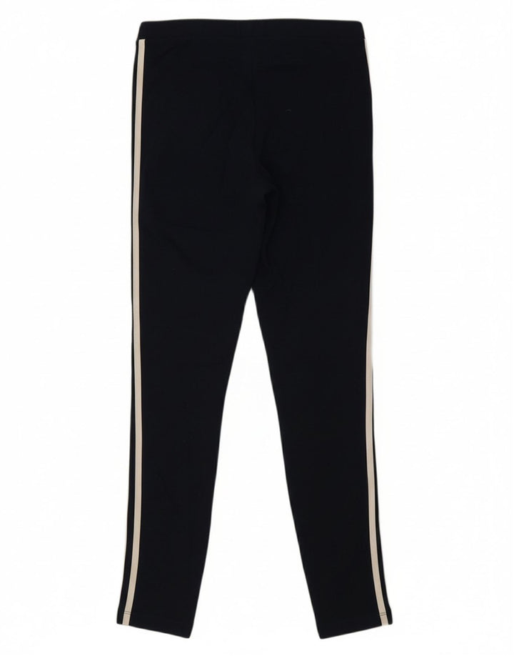 ADIDAS Womens Leggings UK 10 Small Black Cotton