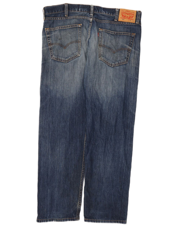 Levi's Masculino 505 Straight Jeans W38 L30 Azul Algodão