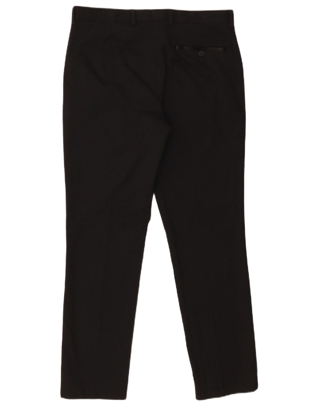 Calça masculina Marks & Spencer Slim Suit W34 L31 poliéster preto