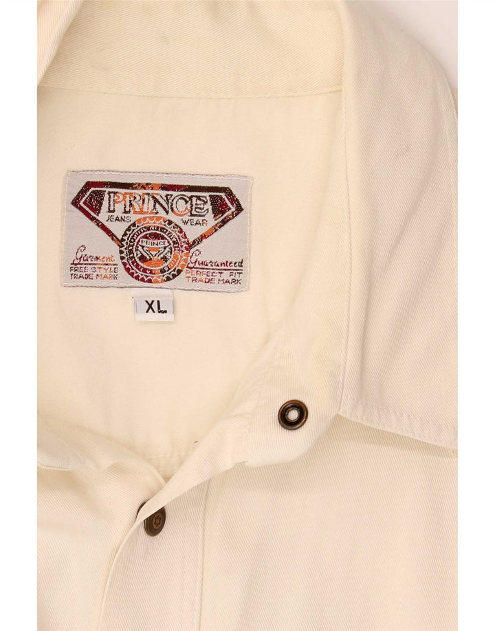 Camisa jeans masculina Prince XL bege