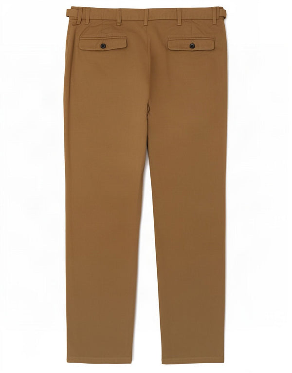Calça chino masculina Marks & Spencer sob medida e reta W38 L33 bege