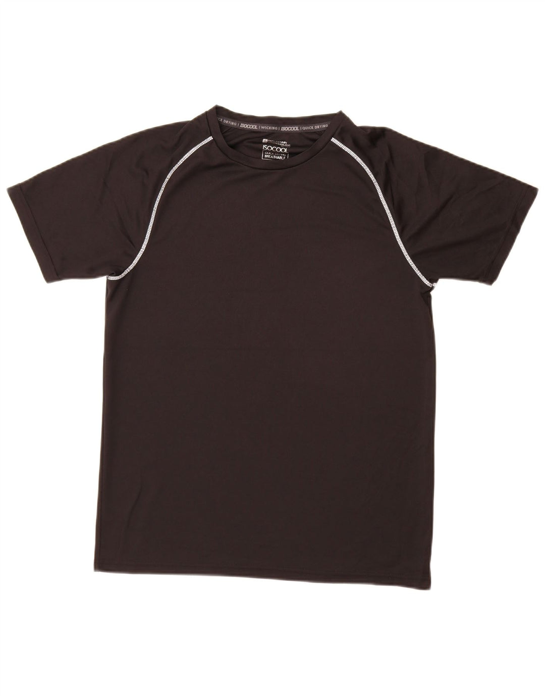 Camiseta masculina Mountain Warehouse poliéster preto médio