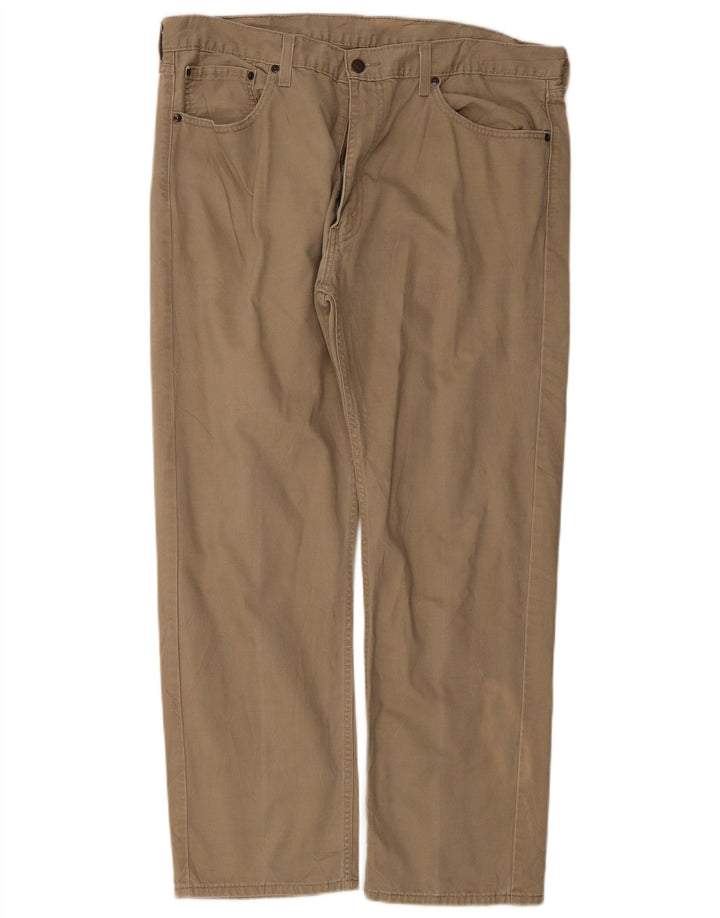 Shorts esportivos retos masculinos Levi's W38 L30 bege