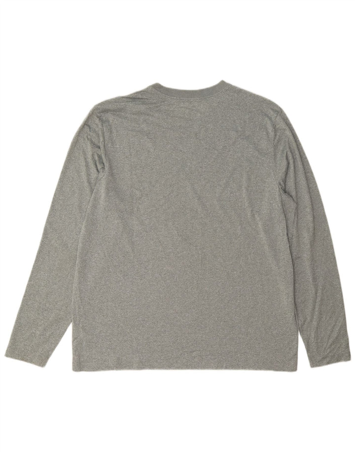 Nike Mens Dri Fit Top Manga Longa XL Cinza Poliéster Flecked