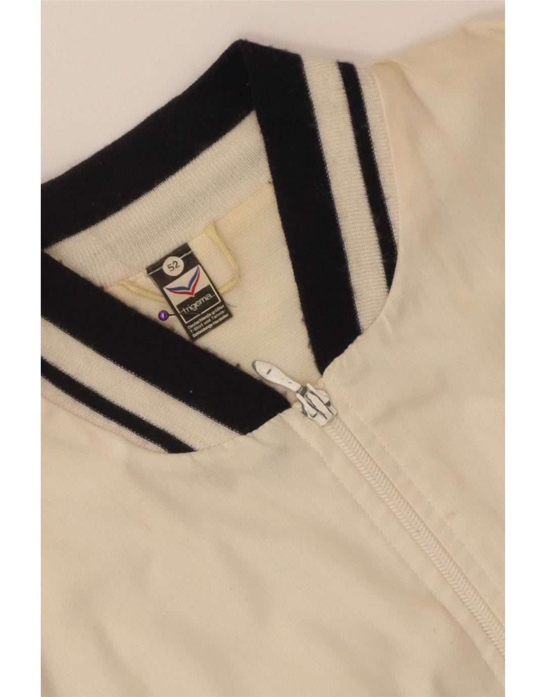 Trigema Mens Bomber Jacket IT 52 XL Branco Colourblock Poliéster