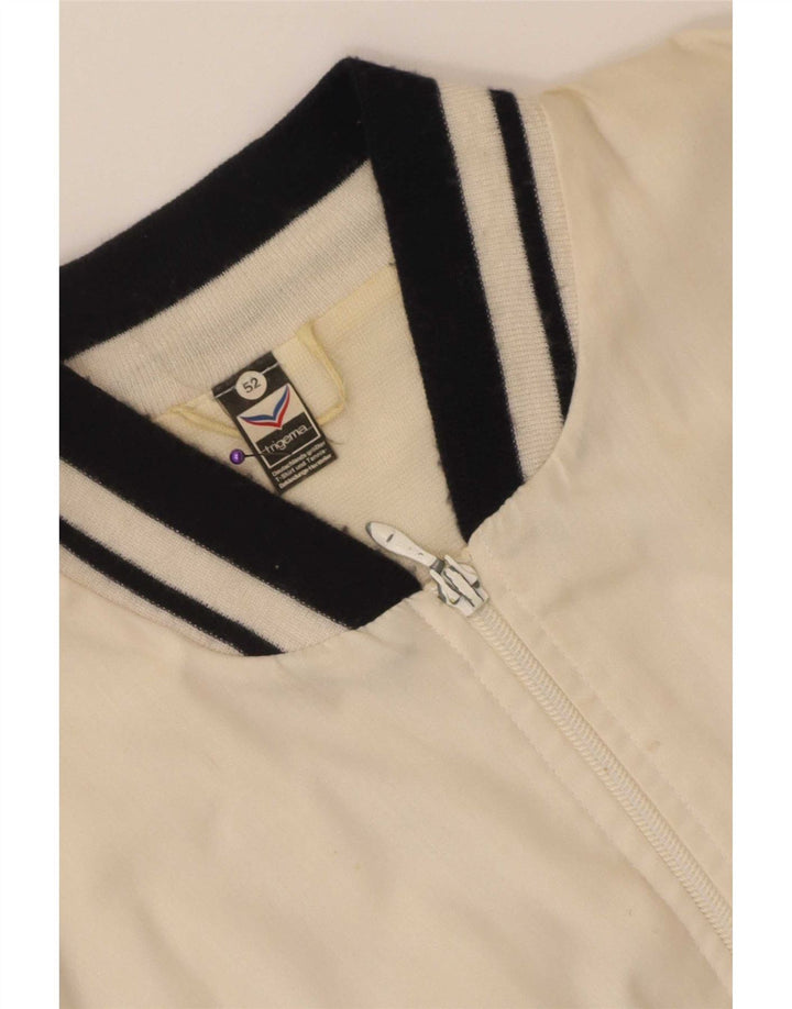 Trigema Mens Bomber Jacket IT 52 XL Branco Colourblock Poliéster