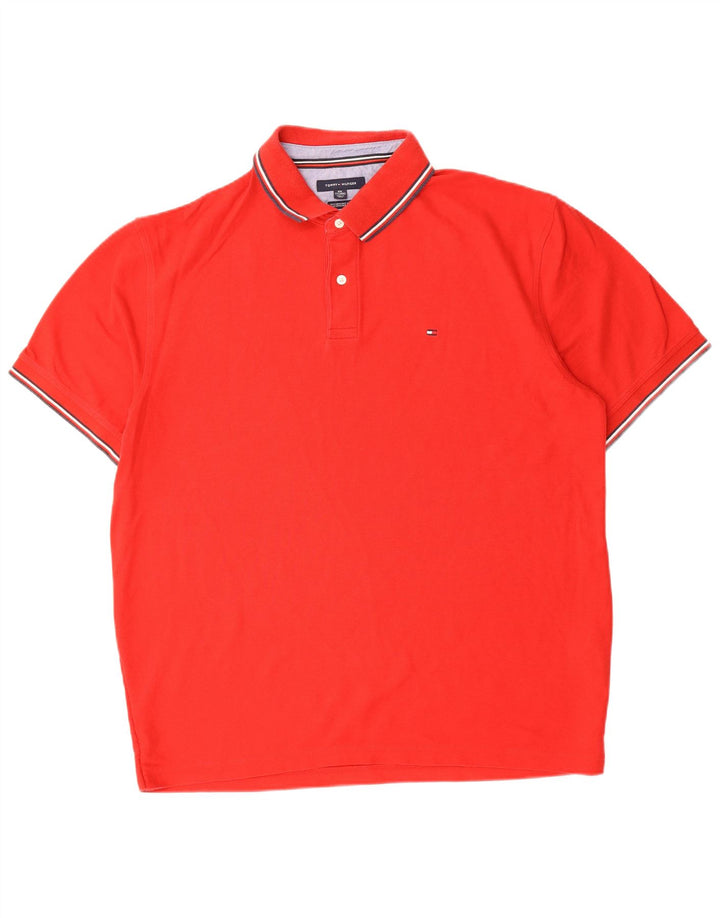 Camisa polo masculina TOMMY HILFIGER 2XL algodão vermelho