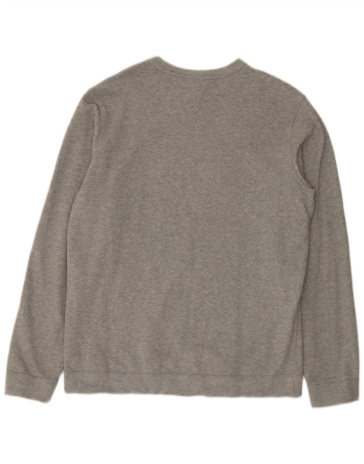 Moletom gráfico masculino Nike Jumper grande algodão manchado cinza