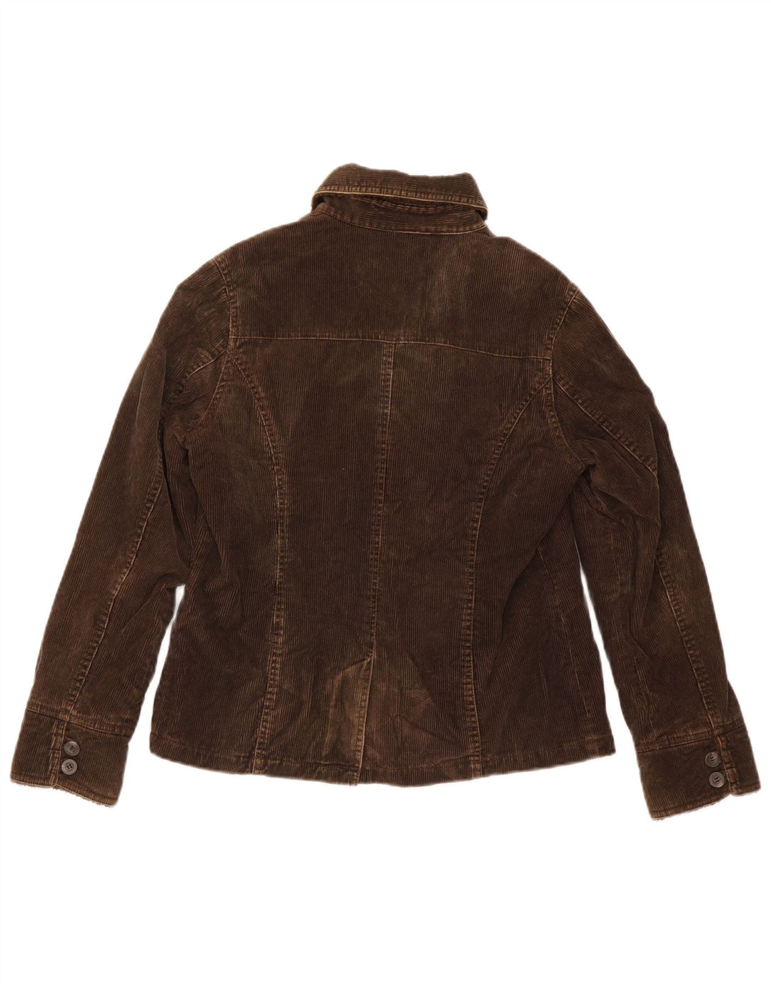 Jaqueta feminina de veludo MONSOON UK 10 algodão marrom pequeno