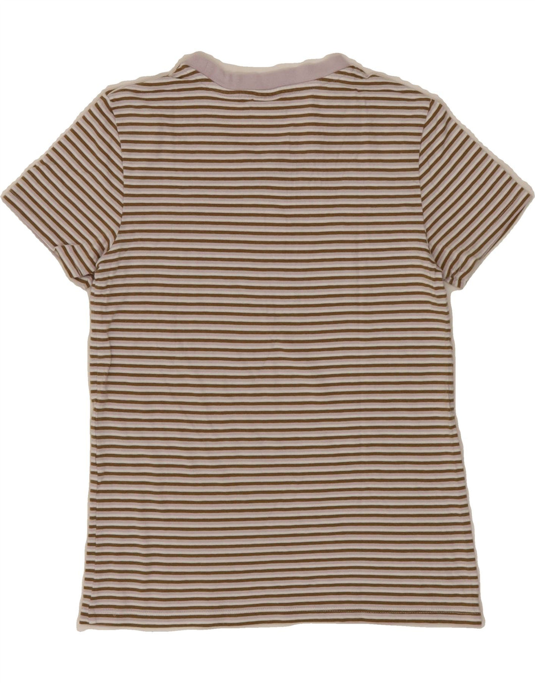 LEVI'S Womens T-Shirt Top UK 2 2XS Brown Striped Vintage Levi's and Second-Hand Levi's from Messina Hembry 
