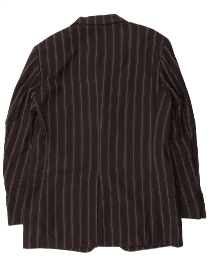 PAL ZILERI terno masculino de 3 botões e 2 peças IT 50 grande W34 L33 preto listrado