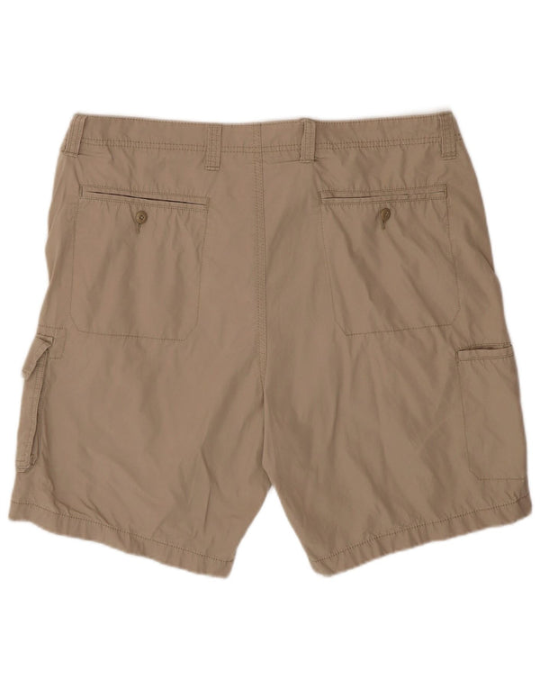 Nautica Mens Cargo Shorts W38 XL Algodão Bege