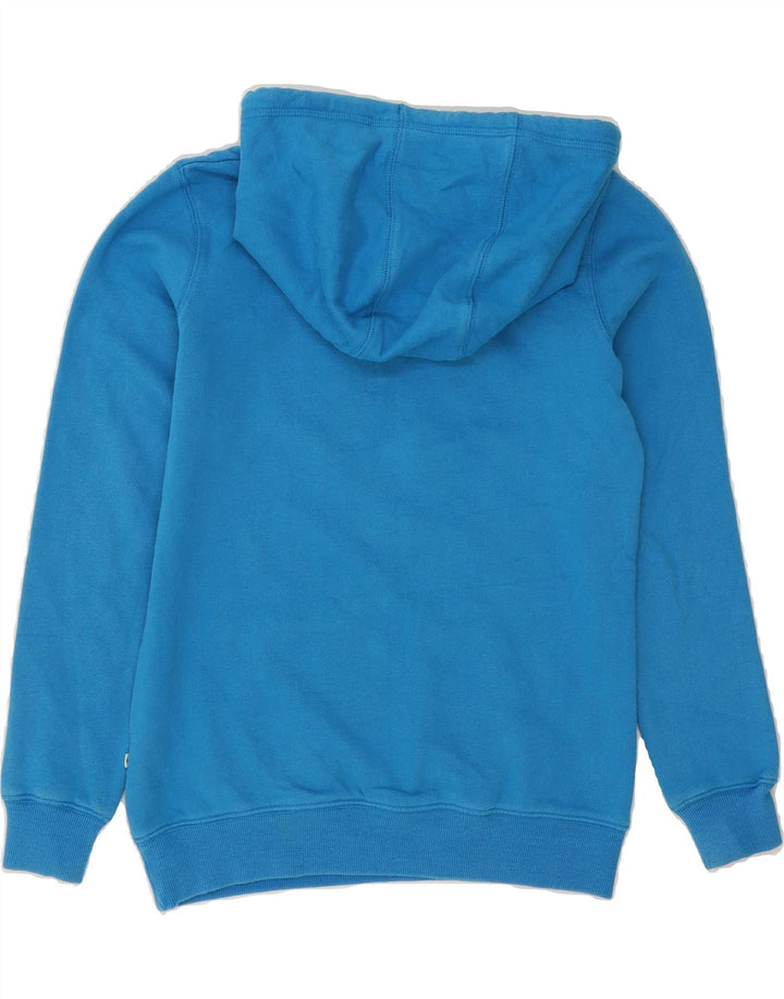 ROXY Womens Graphic Hoodie Jumper UK 6 XS Blue Cotton Vintage Roxy and Second-Hand Roxy from Messina Hembry 