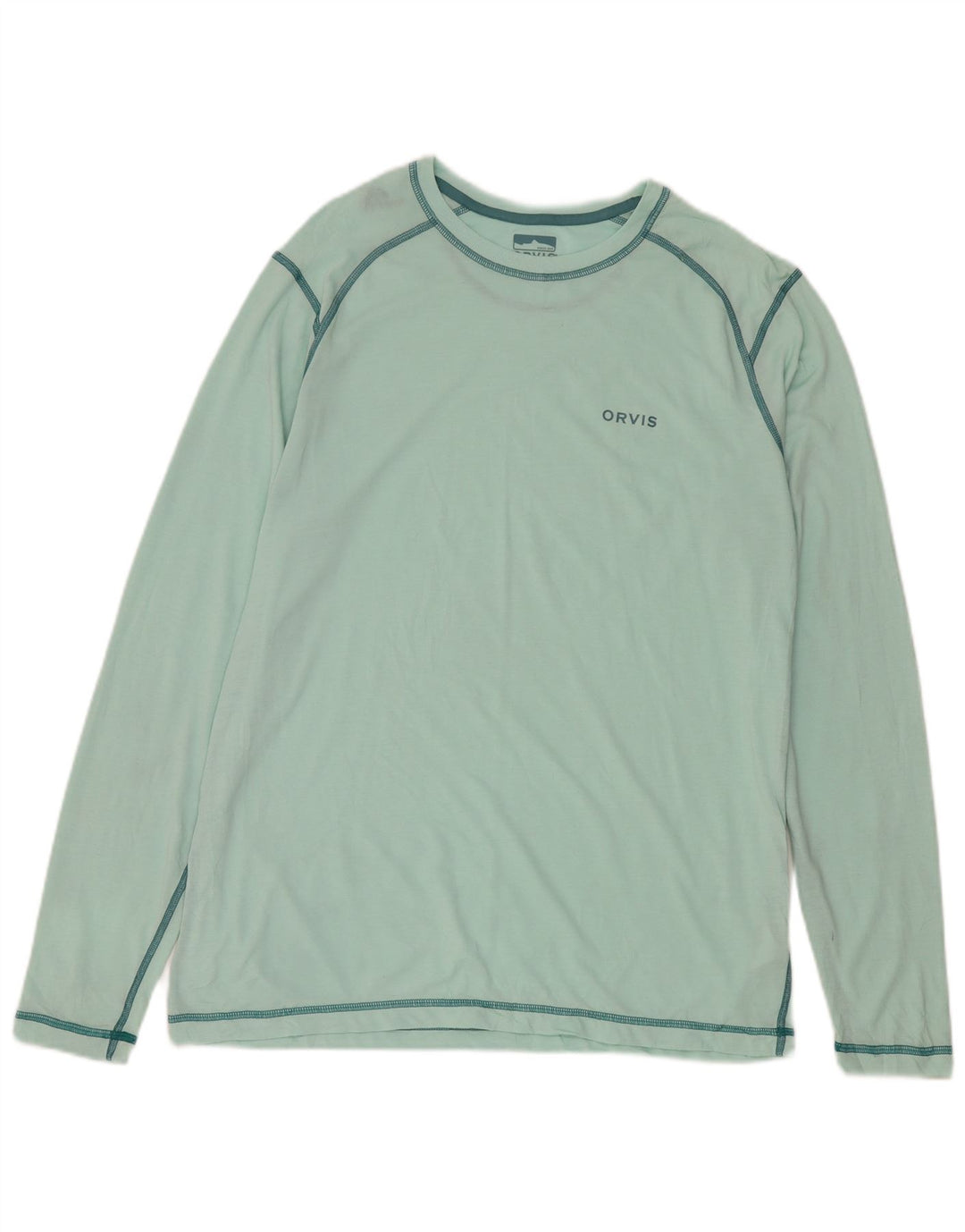 Orvis Mens Top Manga Longa Poliéster Verde Médio